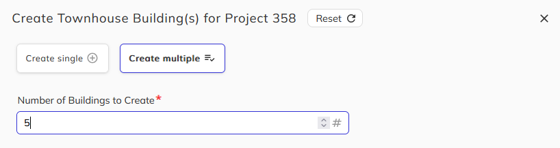 Create button above the staff grid