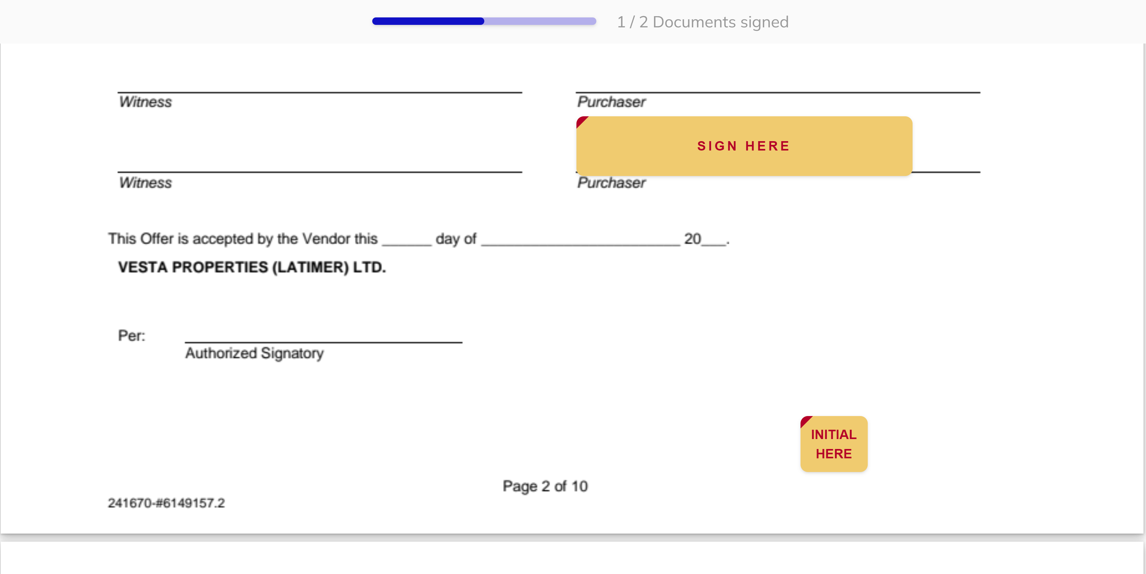 Contract Unsigned