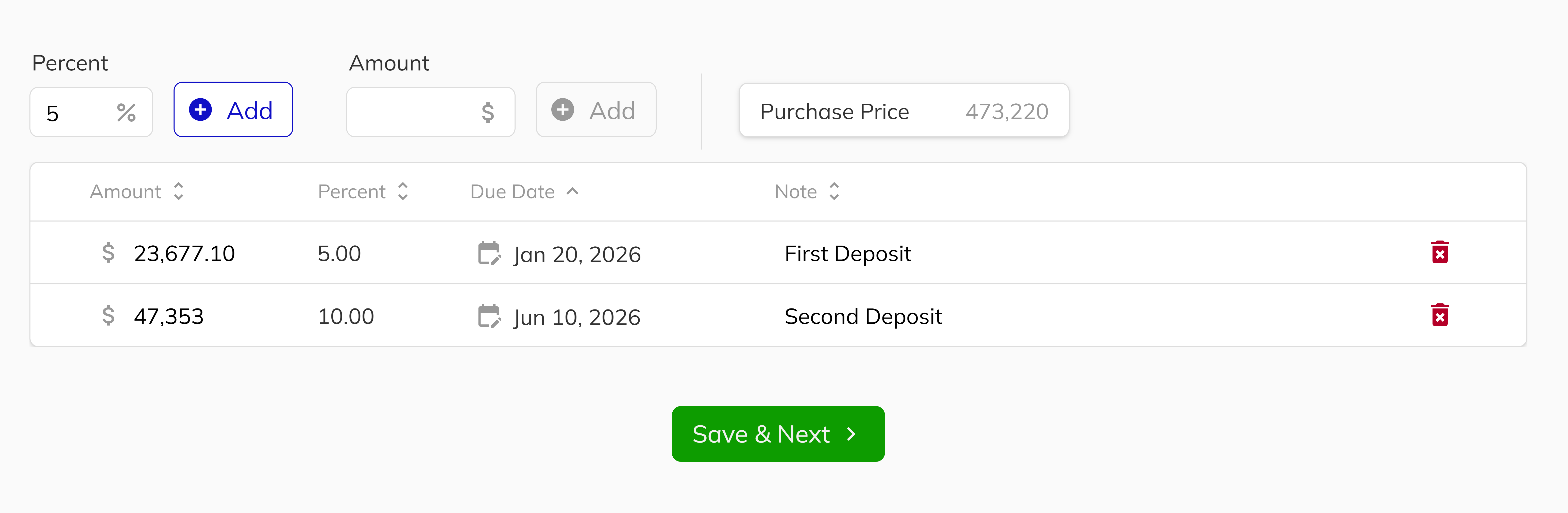 New Deal Deposits Step