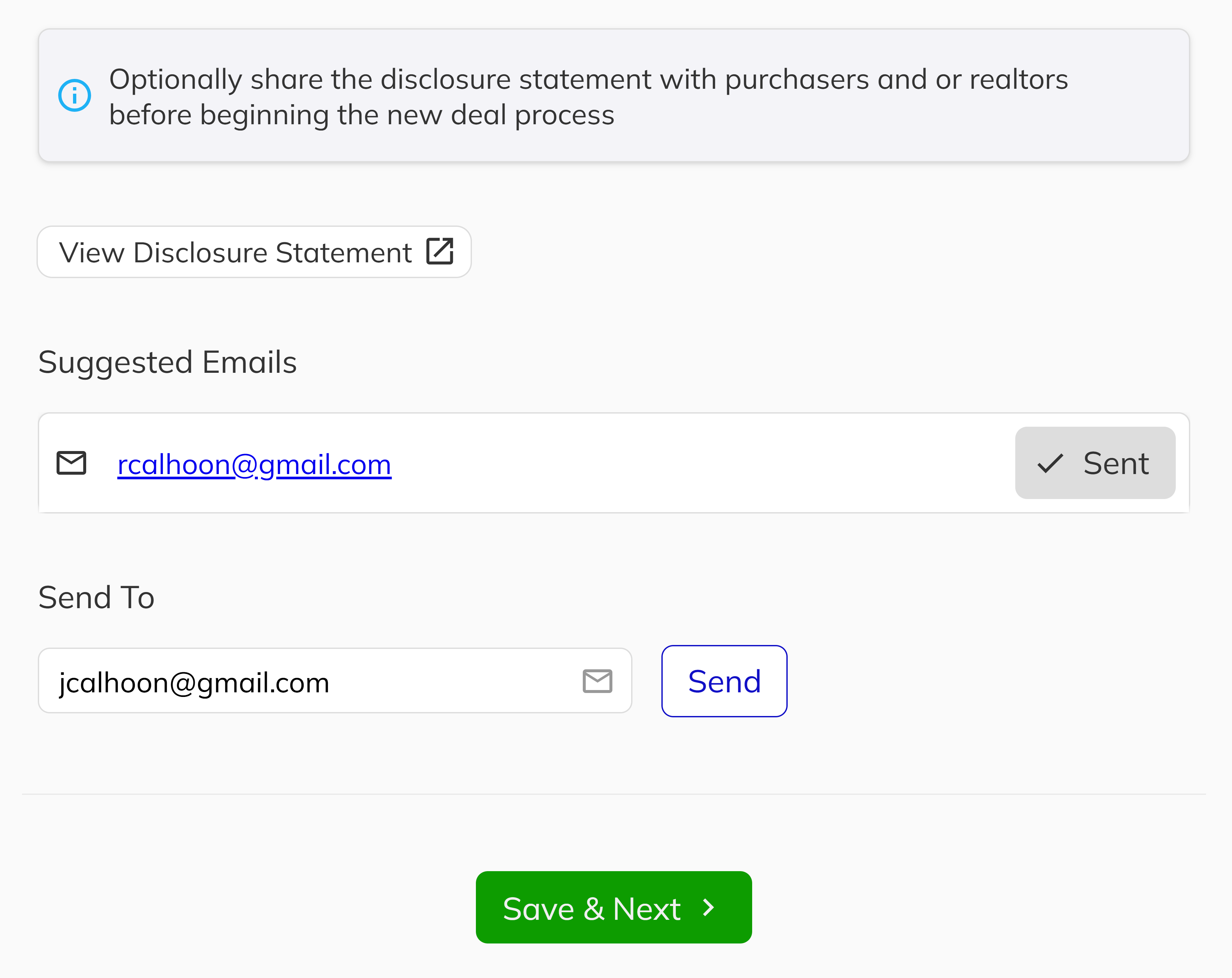 Disclosure statement