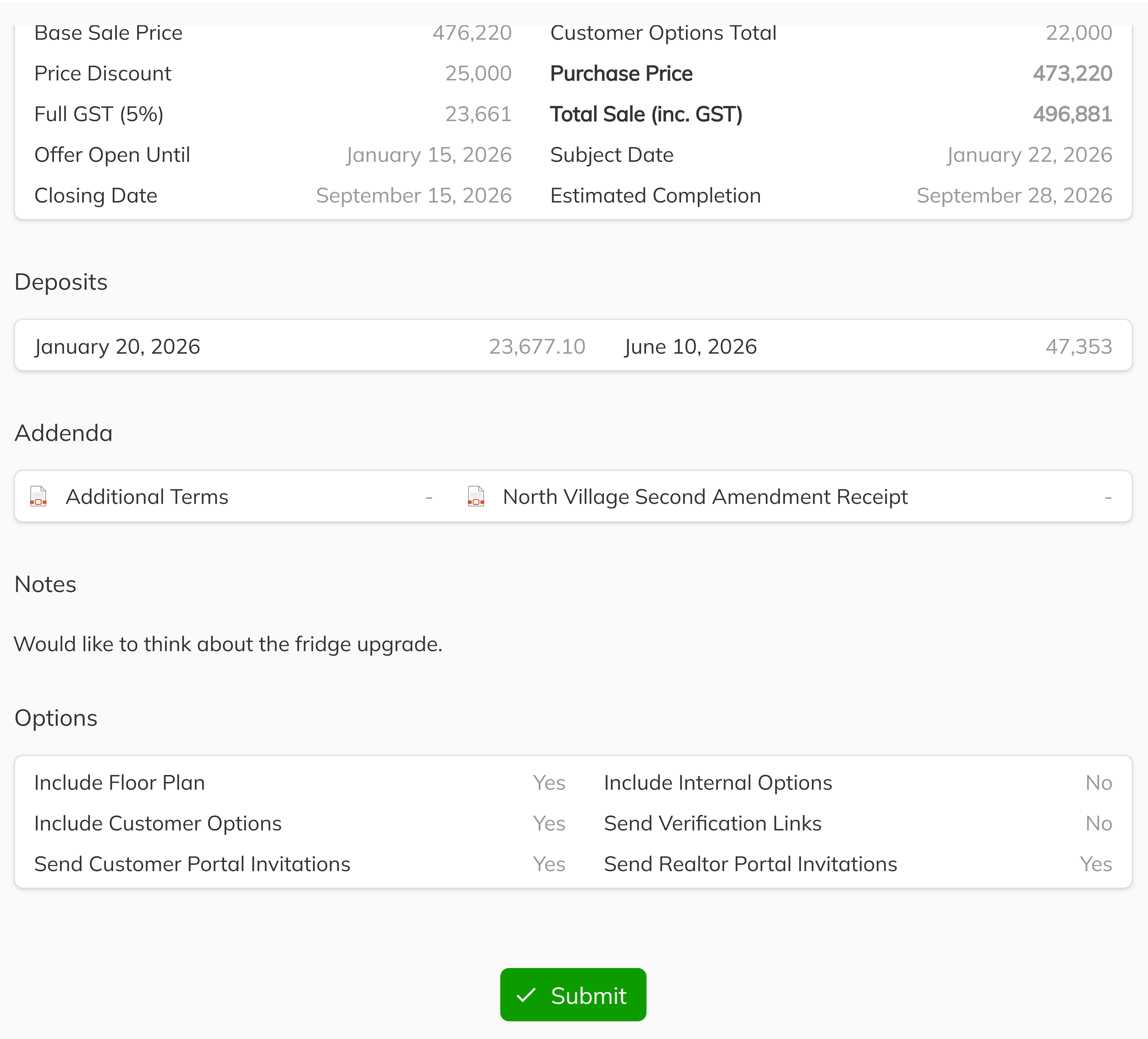 Acitive Reservations