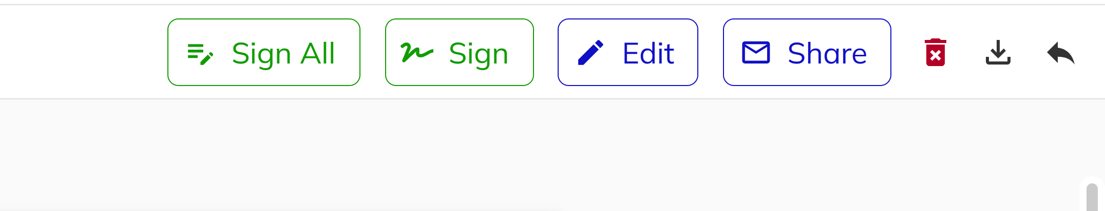 Edit mode with annotation tools active