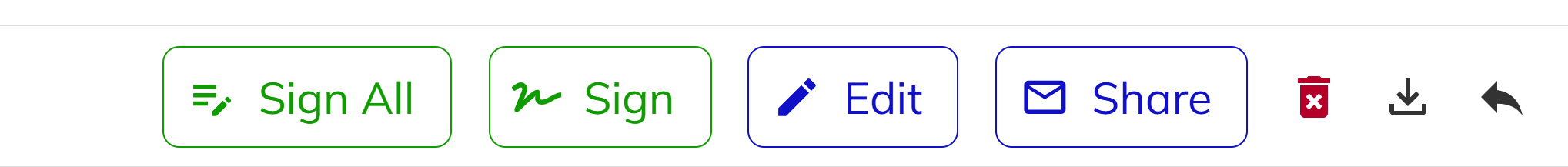 Share document dialog