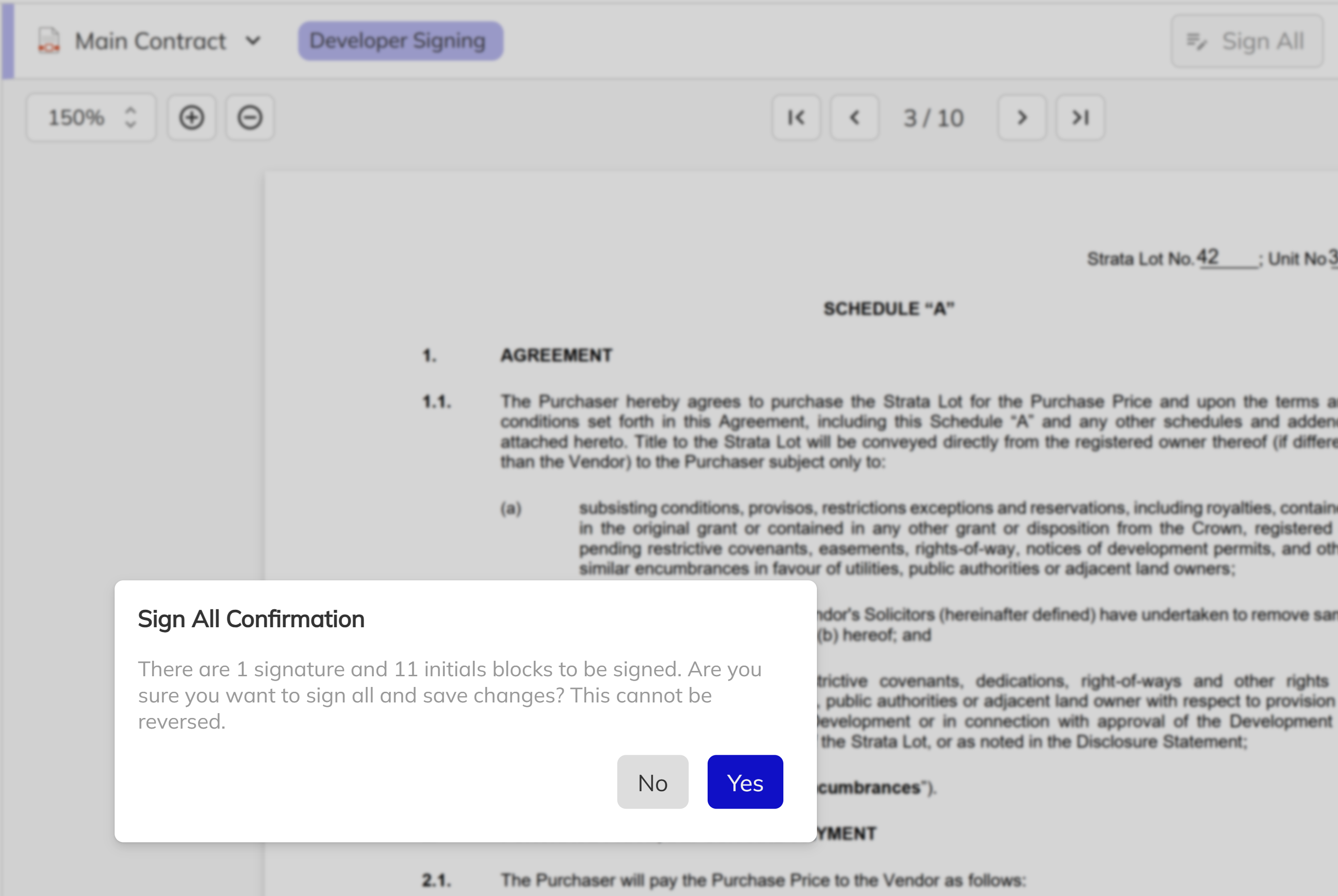 Sign All workflow
