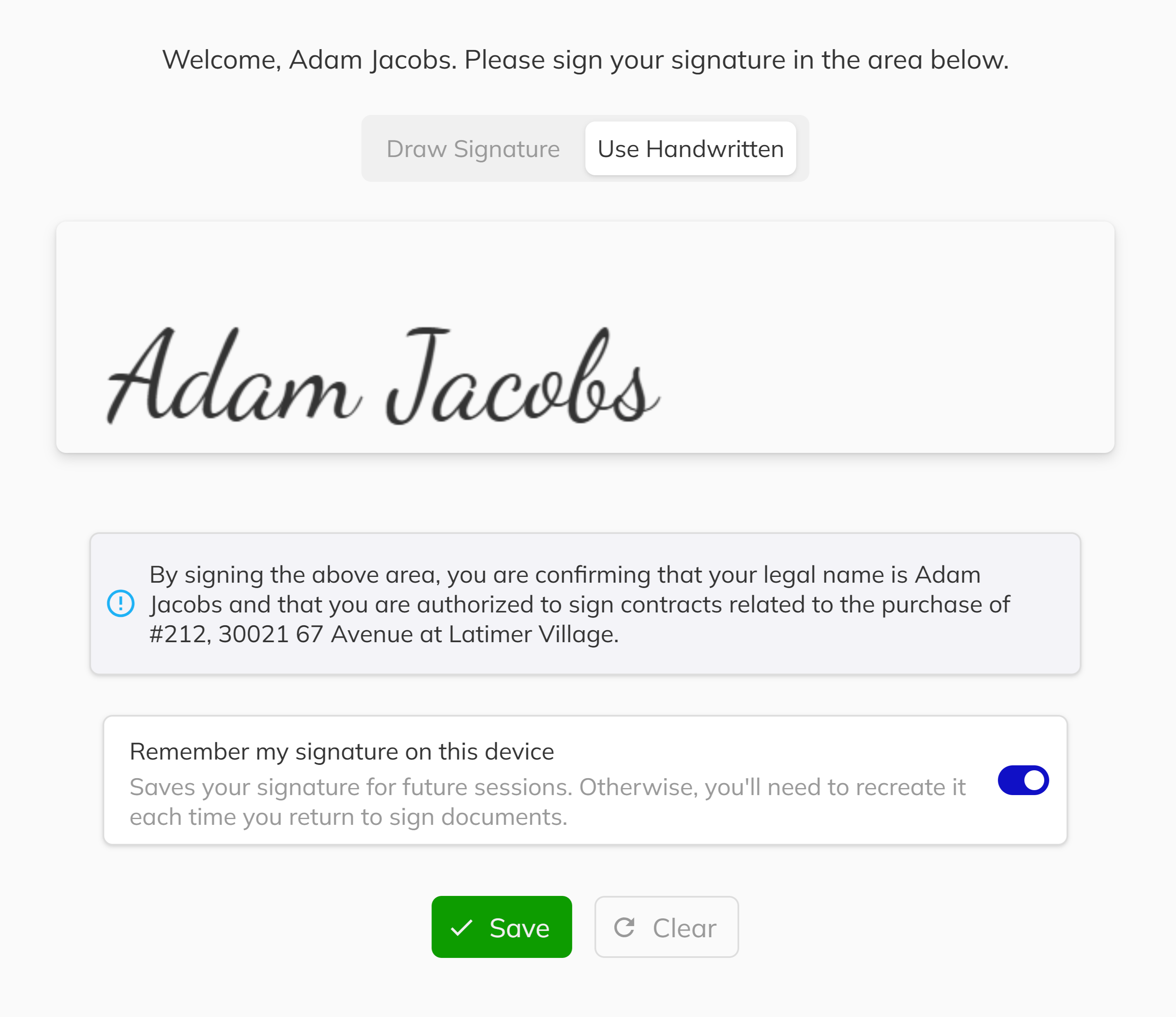 TemplateSignatures
