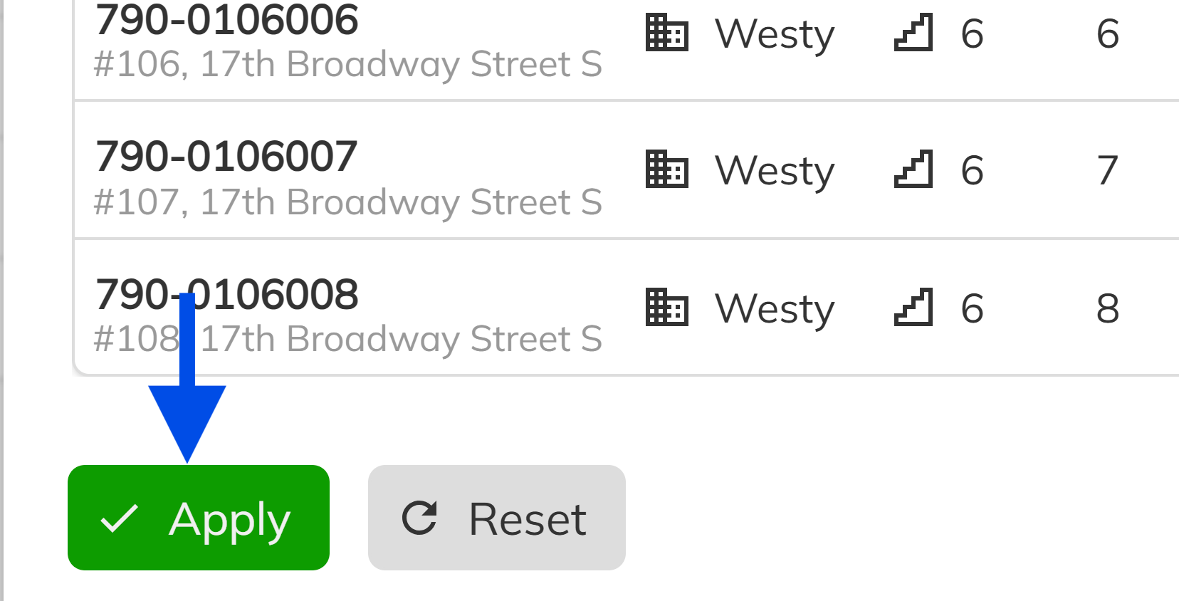 Apply button at the bottom of the bulk assign dialog