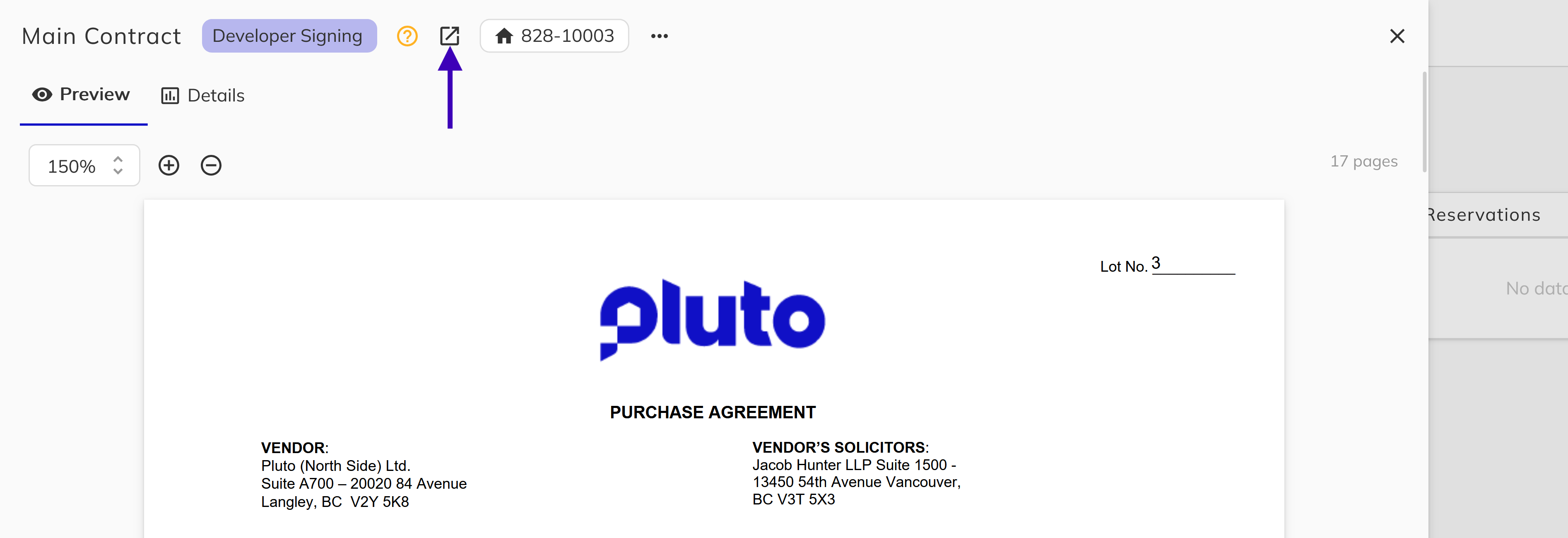 Edit and Sign button highlighted in the side panel