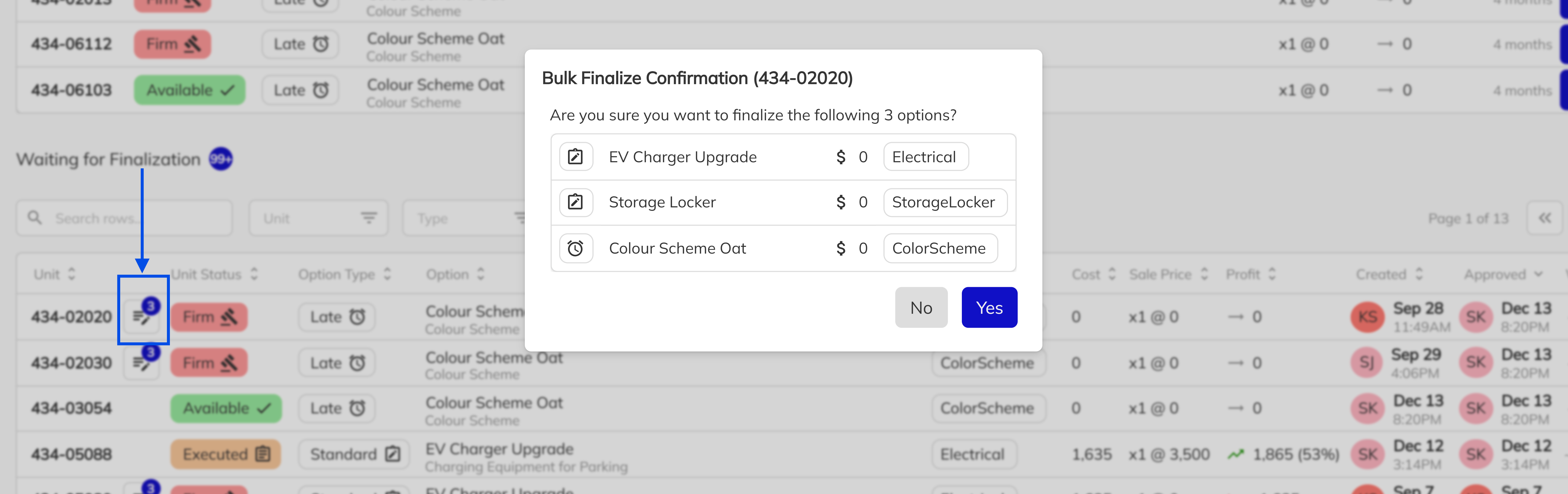 Complete Custom Request