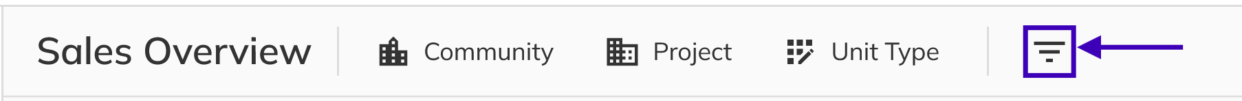 Filter bar icon