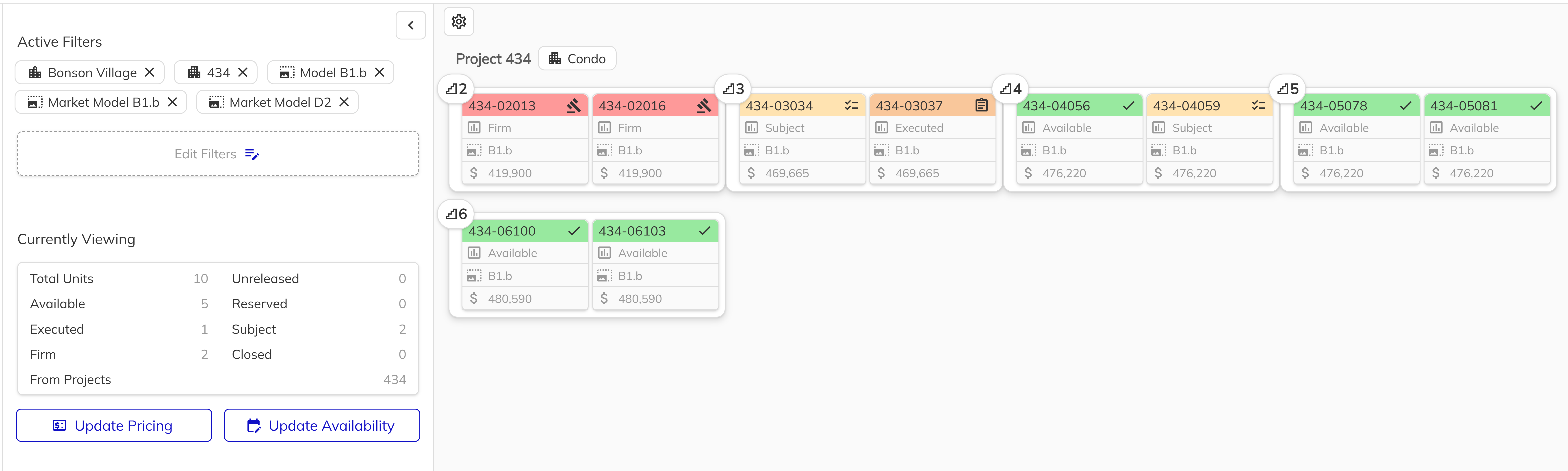Unit Manager Filters