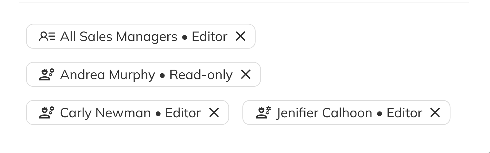 Choosing an access level and sharing